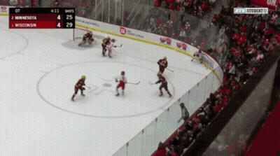 Hockey Game Minnesota Vs Wisconsin GIF