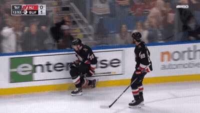 Hockey Game New Jersey Vs Buffalo GIF
