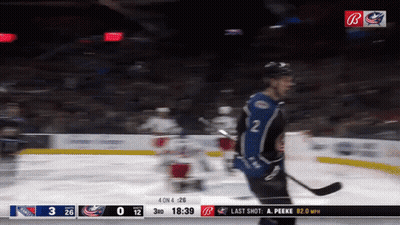 Hockey Game New York Rangers Vs Calgary Canadiens GIF