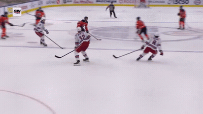 Hockey Game On Ice Rink With SN GIF