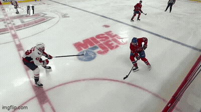Hockey Game On Rink Saying Miss GIF