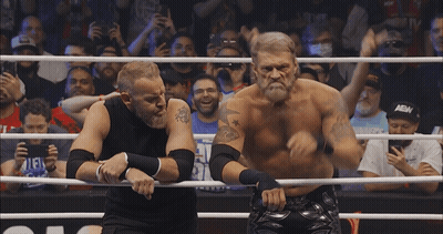 Hockey Game On Rink With Edge Banner GIF