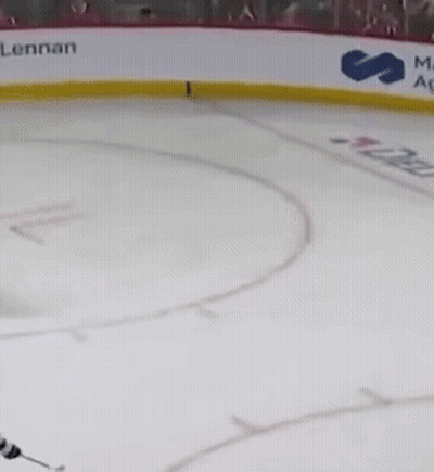 Hockey Game On Rink With Lennon Advertisement GIF