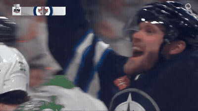 Hockey Game On SN With Screaming Player GIF
