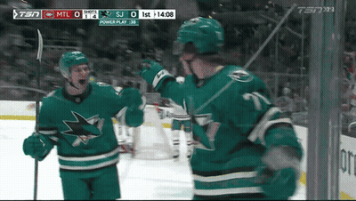 Hockey Game On TSN Sharks Winning GIF