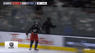 Hockey Game On TSN With Ram Logo GIF