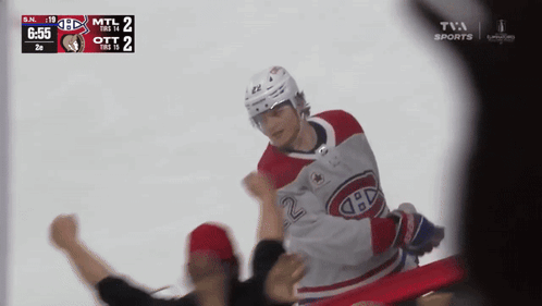 Hockey Game On TVA Sports Channel GIF