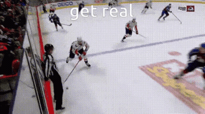 Hockey Game Saying Get Real GIF