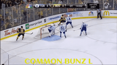 Hockey Game Screen Saying Common Bunz L GIF