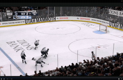 Hockey Game Sea Vs Utah Score 3-3 GIF
