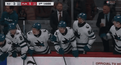 Hockey Game Sharks Vs Fla GIF