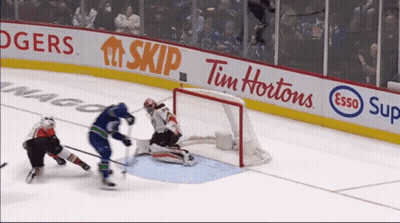 Hockey Game Sponsored By Tim Hortons And Esso GIF