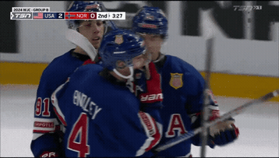 Hockey Game USA Vs Norway GIF