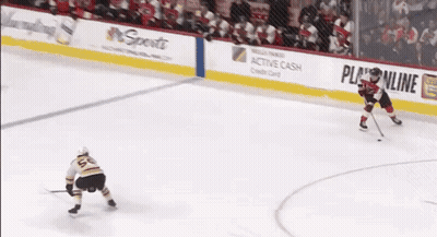 Hockey Game With Active Cash Credit Card Ads GIF