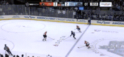 Hockey Game With America First Credit Union Ads GIF