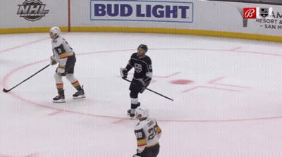 Hockey Game With Bud Light Ad GIF