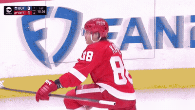 Hockey Game With Bud Light Logo GIF