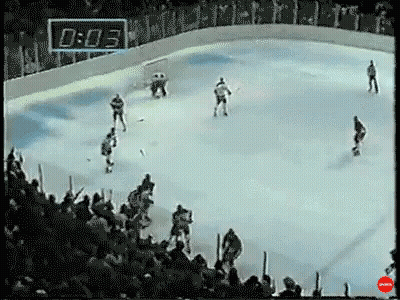 Hockey Game With Crowd And Clock 0:03 GIF