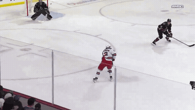 Hockey Game With Dignity Health And Goodwill Ads GIF