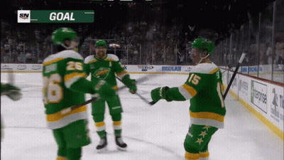 Hockey Game With Goal Display GIF