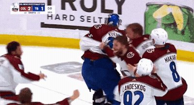 Hockey Game With Hard Seltzer Ad GIF