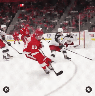 Hockey Game With Number 23 On Jersey GIF