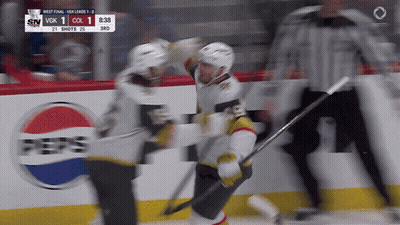 Hockey Game With Pepsi Ad GIF