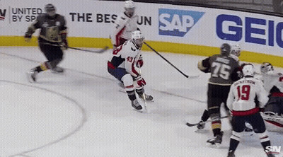 Hockey Game With SAP And Geico Ads GIF