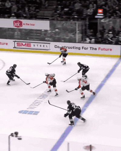 Hockey Game With Sme Steel Banner GIF