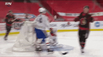 Hockey Game With SN Letters GIF