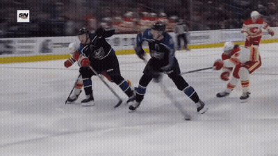 Hockey Game With SN Logo GIF