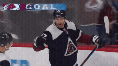 Hockey Goalie In Front Of Polaris Ad GIF