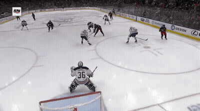 Hockey Goalie Number 36 GIF