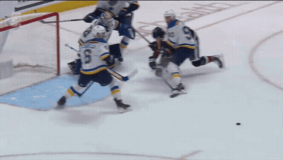 Hockey Goalie Number 9 GIF