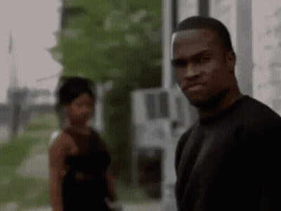 Hockey Goalie Standing In Front Of Cle M Sign GIF