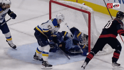 Hockey Goalie Wearing Number 0 GIF
