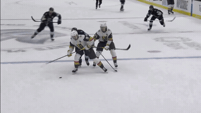 Hockey Goalie Wearing Number 22 GIF