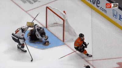 Hockey Goalie Wearing Number 37 GIF