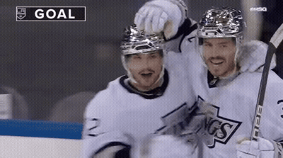 Hockey Player #22 Celebrating Goal GIF
