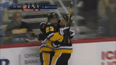 Hockey Player 22 Hugging Teammate GIF