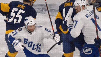 Hockey Player 55 Being Chased GIF