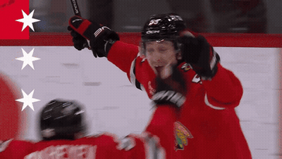 Hockey Player 55 Celebrating GIF