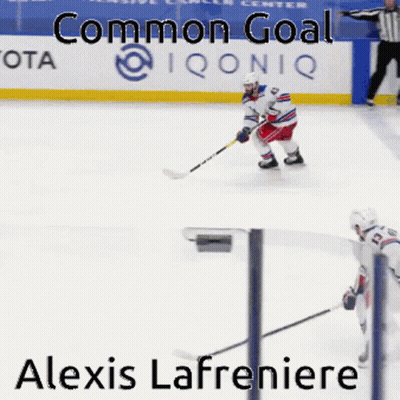 Hockey Player Alexis Lafreniere On Ice GIF