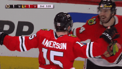 Hockey Player Anderson Jersey GIF
