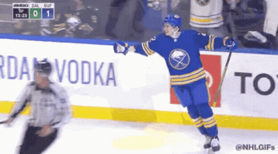 Hockey Player Arms Outstretched GIF