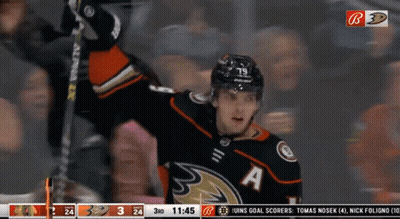 Hockey Player Celebrates Goal GIF