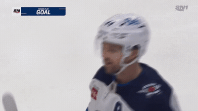 Hockey Player Celebrates Goal GIF