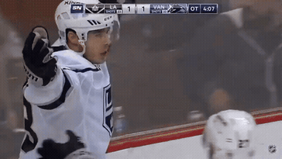 Hockey Player Celebrating Goal GIF