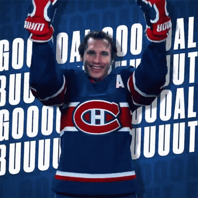 Hockey Player Celebrating Goal GIF