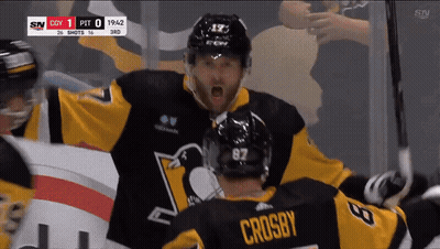 Hockey Player Crosby On Back GIF